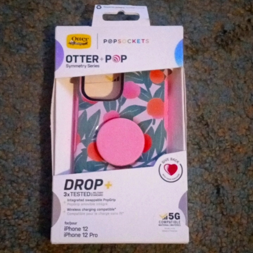 IPhone 12/ Pro Otter Box Pop Sockets
